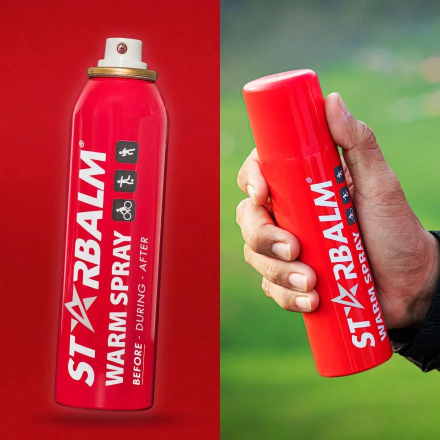 STARBALM Warm Spray 150ml | Muscle Warm Up Support & Sports Recovery for Gym, Running, Cycling, Yoga
