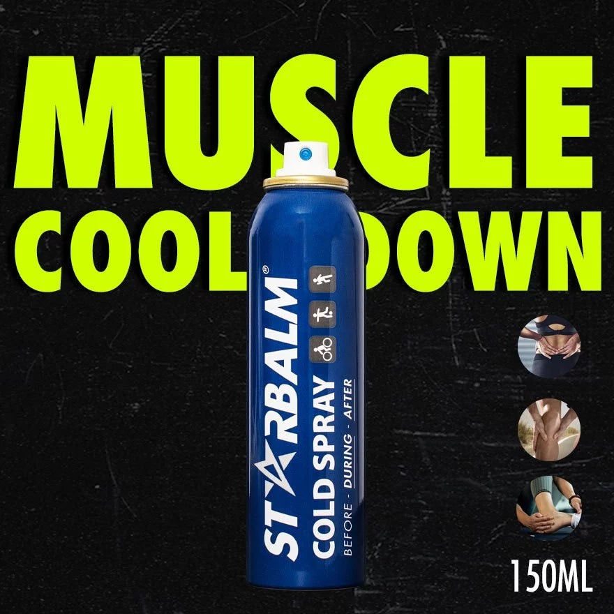 STARBALM Cold Spray + Warm Spray Combo | Muscle Relief, Sports Recovery, Pain Relief