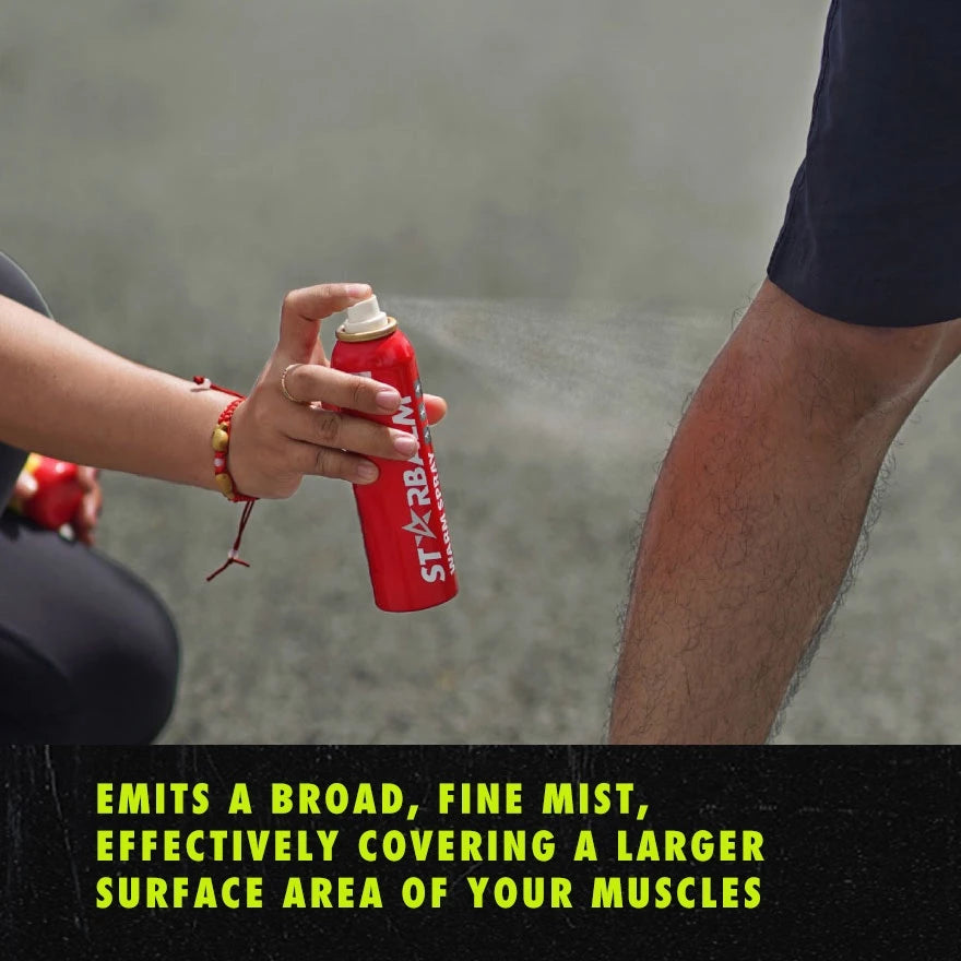 STARBALM Warm Spray 150ml | Muscle Warm Up Support & Sports Recovery for Gym, Running, Cycling, Yoga