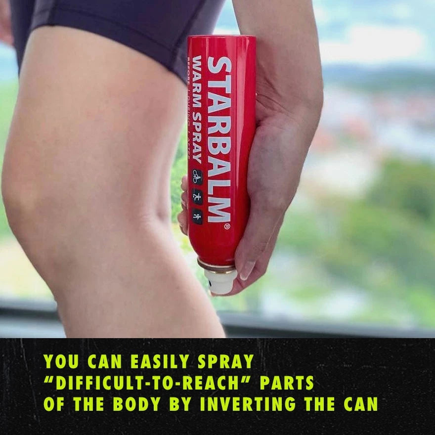 STARBALM Warm Spray 150ml | Muscle Warm Up Support & Sports Recovery for Gym, Running, Cycling, Yoga