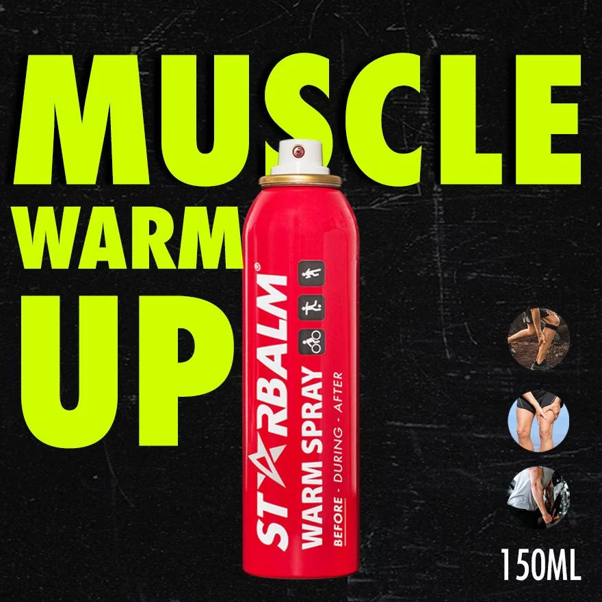STARBALM Warm Spray 150ml | Muscle Warm Up Support & Sports Recovery for Gym, Running, Cycling, Yoga