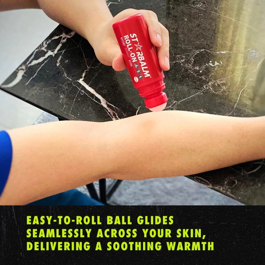 STARBALM Warm Roll-On 75ml | Muscle Pain Relief, Sports Warm-Up & Recovery Balm
