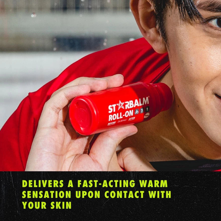 STARBALM 2-PC Warm Roll-On 50ml | Muscle Pain Relief, Sports Warm-Up & Recovery Balm