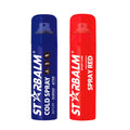 STARBALM Cold Spray + Warm Spray Combo | Muscle Relief, Sports Recovery, Pain Relief
