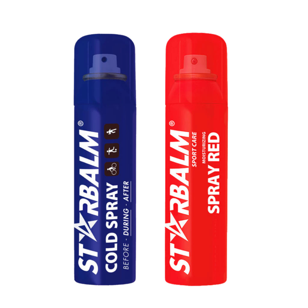 STARBALM Cold Spray + Warm Spray Combo | Muscle Relief, Sports Recovery, Pain Relief